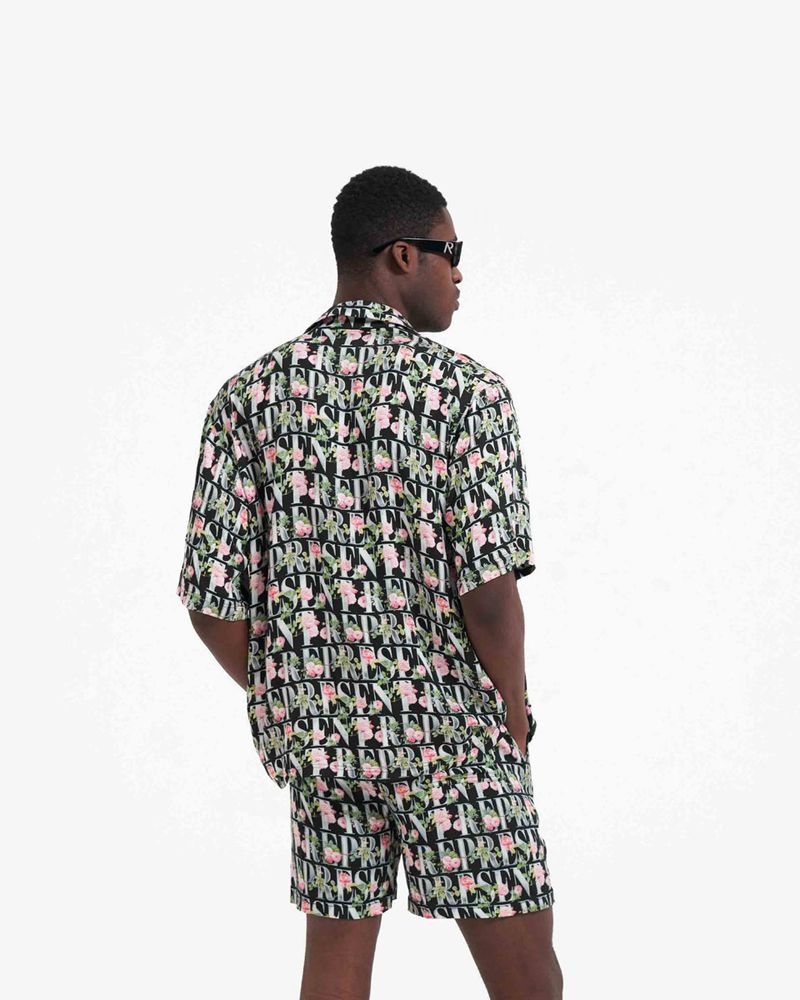 Pánské Košile Represent Floral Černé | CZ-ELQAM0419