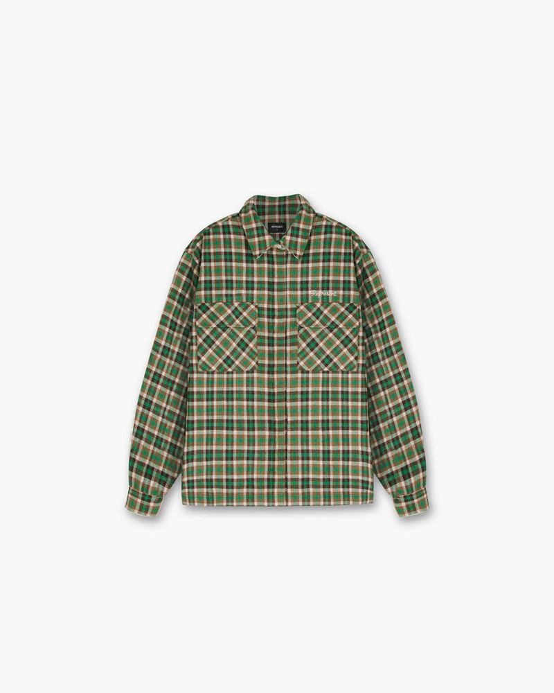 Pánské Košile Represent Long Sleeve Flannel Zelene | CZ-XJTPO5324