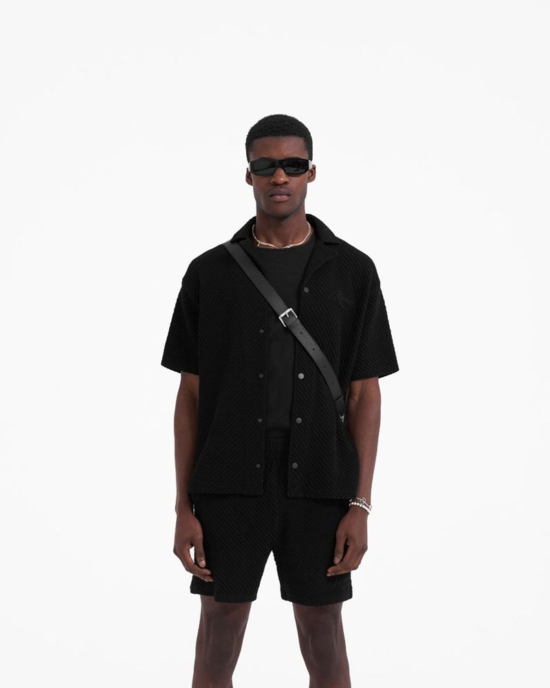 Pánské Košile Represent Ottoman Černé | CZ-HASMZ1957