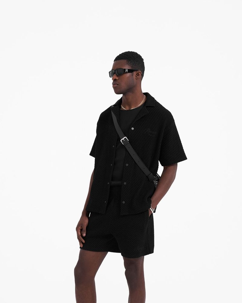 Pánské Košile Represent Ottoman Černé | CZ-HASMZ1957