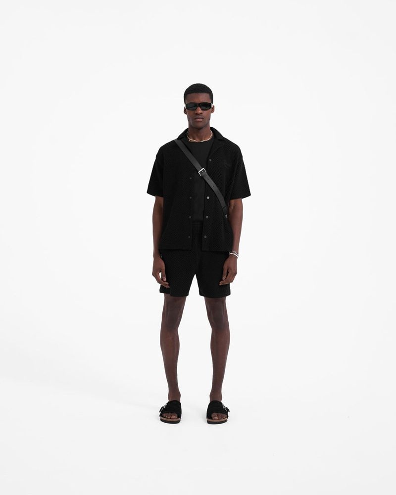 Pánské Košile Represent Ottoman Černé | CZ-HASMZ1957