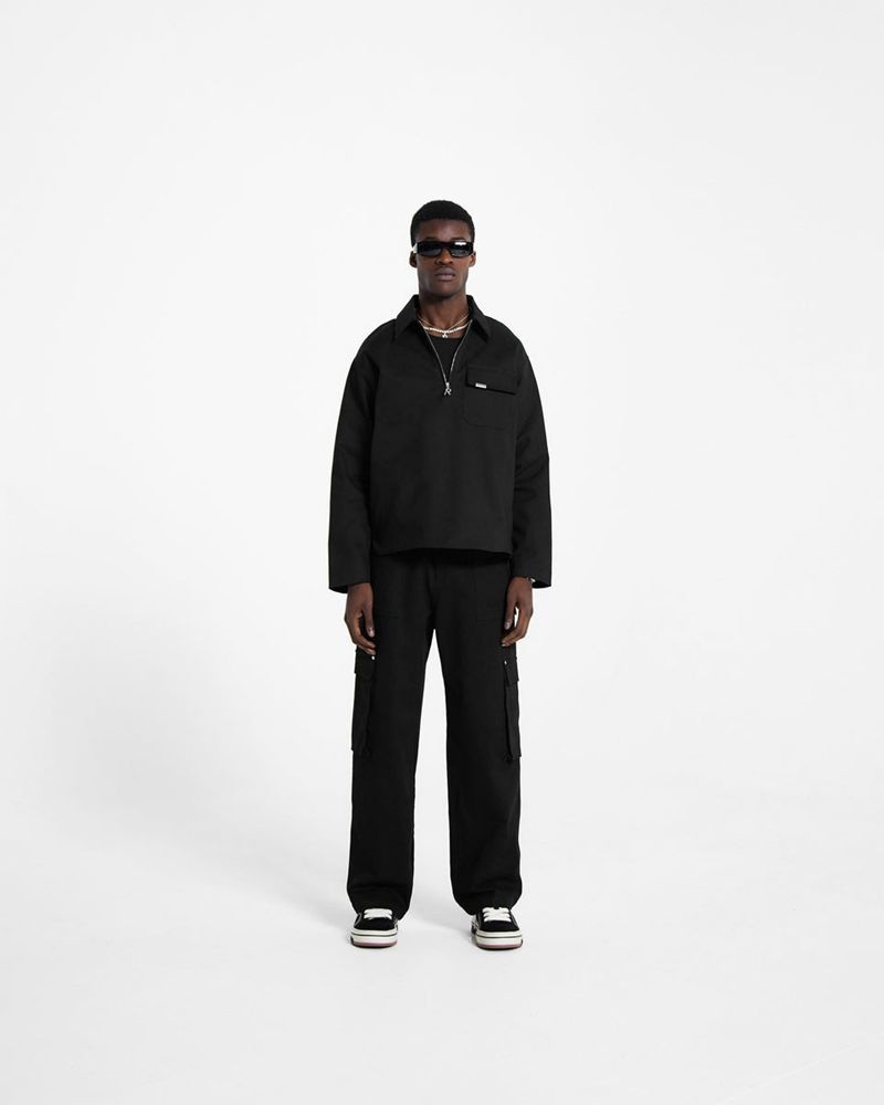 Pánské Košile Represent Prošívaný Pullover Černé | CZ-PQFUD1865