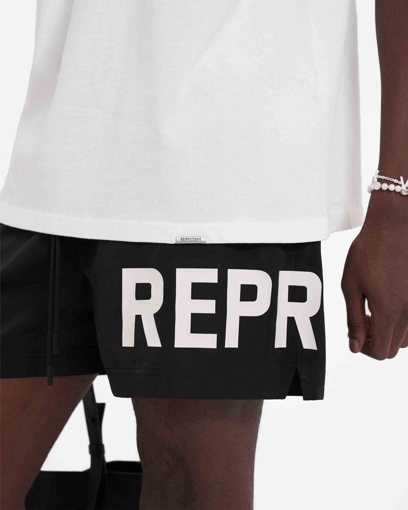 Pánské Koupací Šortky Represent Ss23 Černé | CZ-QYSTP8245