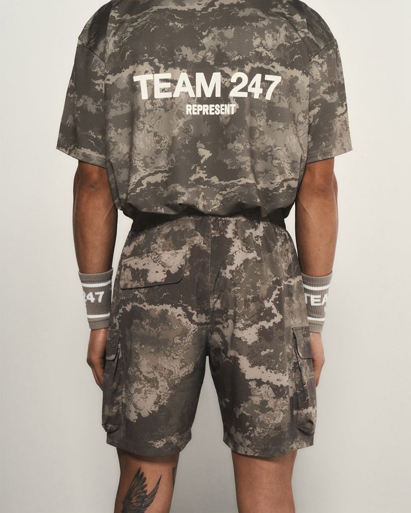 Pánské Kraťasy Represent 247 Cargo Maskáčové | CZ-ORDHY7031