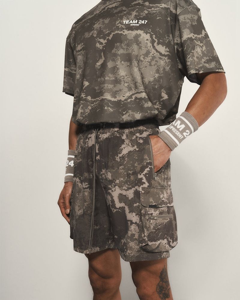 Pánské Kraťasy Represent 247 Cargo Maskáčové | CZ-ORDHY7031