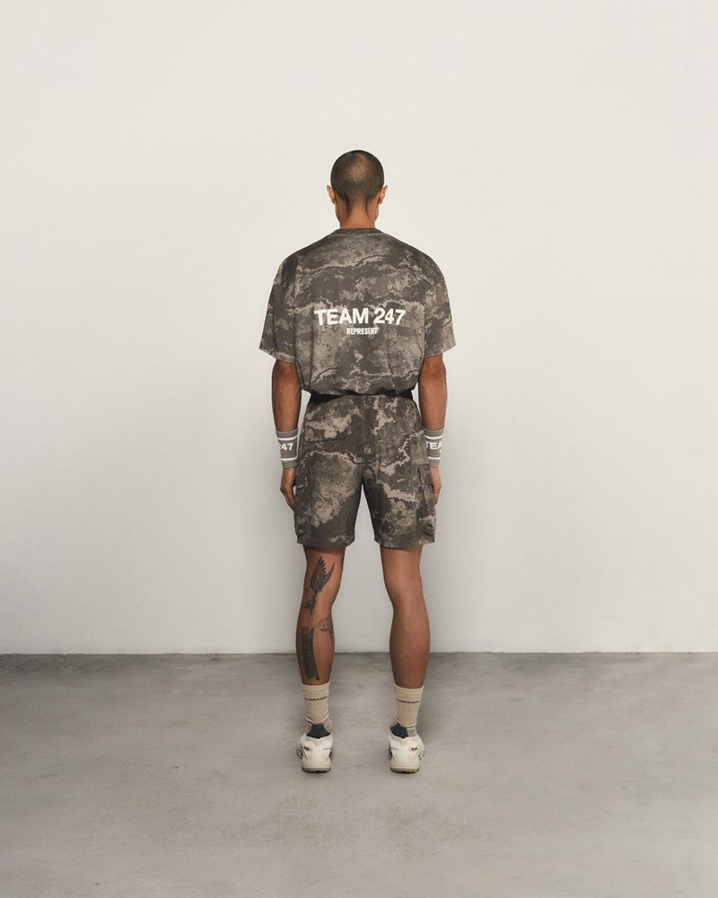 Pánské Kraťasy Represent 247 Cargo Maskáčové | CZ-ORDHY7031