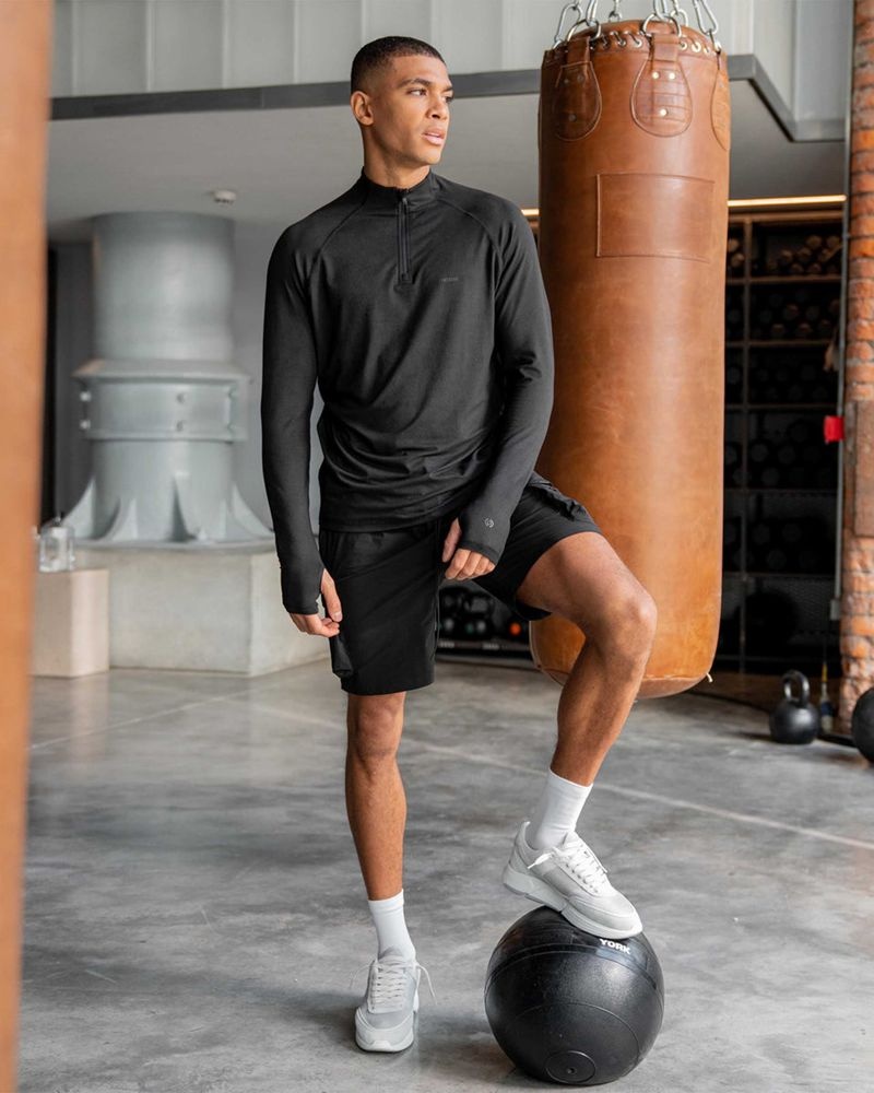 Pánské Kraťasy Represent 247 Černé | CZ-OIVJG2089