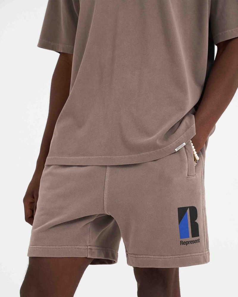 Pánské Kraťasy Represent Decade Of Speed Taupe | CZ-GSLWD0723