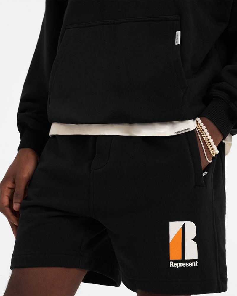 Pánské Kraťasy Represent Decade Of Speed Černé | CZ-XIHYW9213