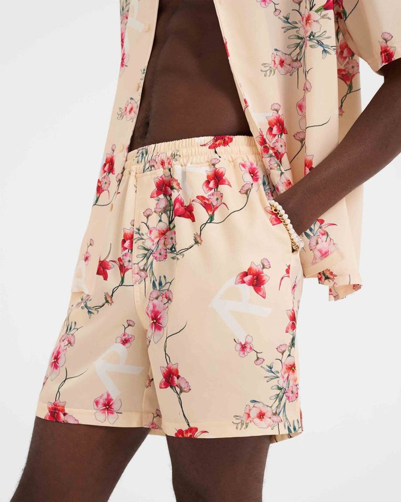 Pánské Kraťasy Represent Floral Béžový | CZ-BMTVA3608