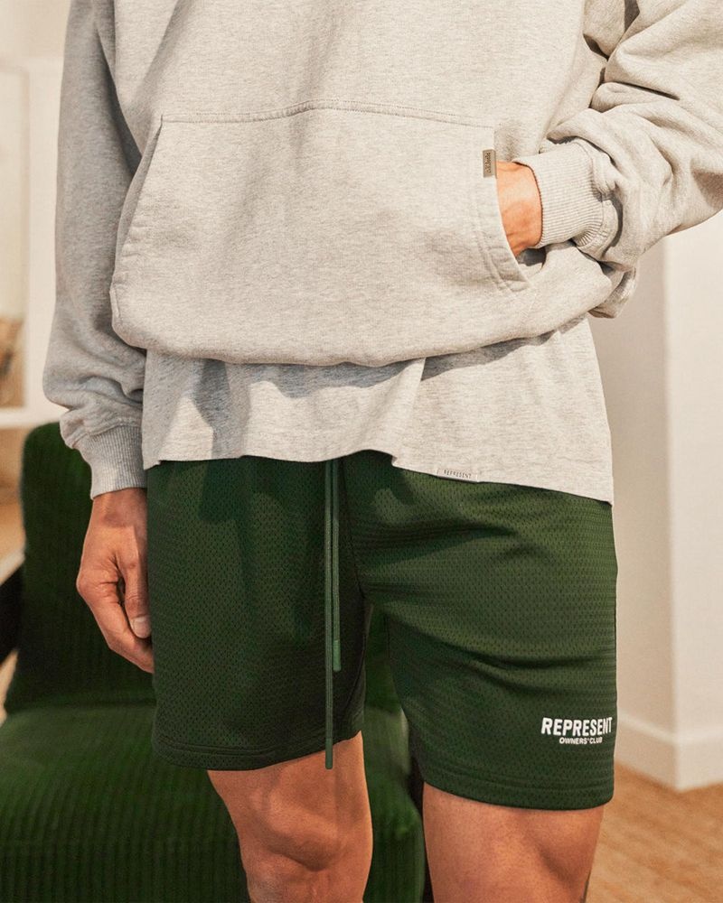 Pánské Kraťasy Represent Owners Club Mesh Zelene | CZ-GDIUP3280