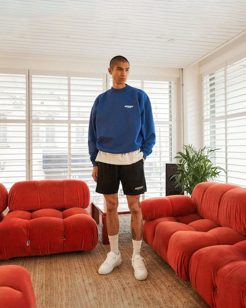 Pánské Kraťasy Represent Owners Club Mesh Černé | CZ-HSDIJ9184