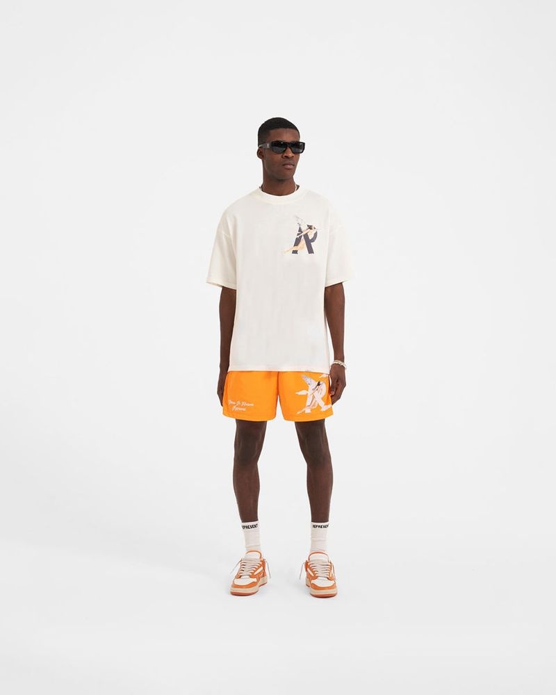 Pánské Kraťasy Represent Storms In Heaven Oranžové | CZ-BSTYU3572