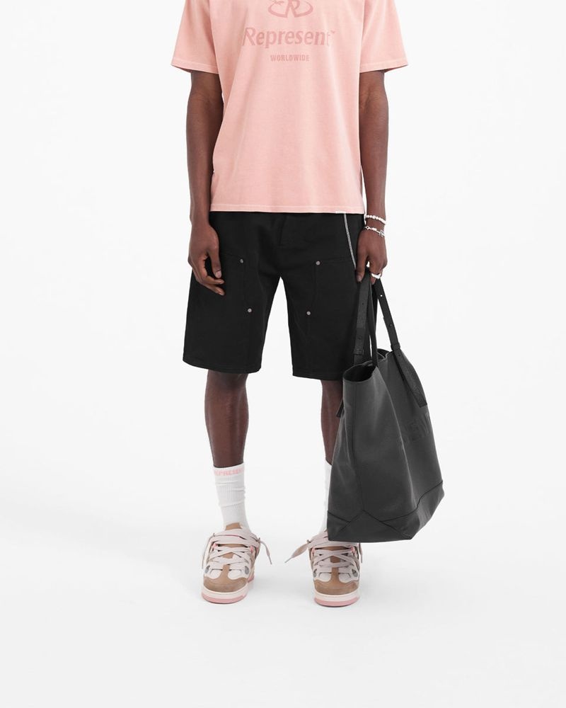 Pánské Kraťasy Represent Utility Shorts Černé | CZ-EXKDI5623