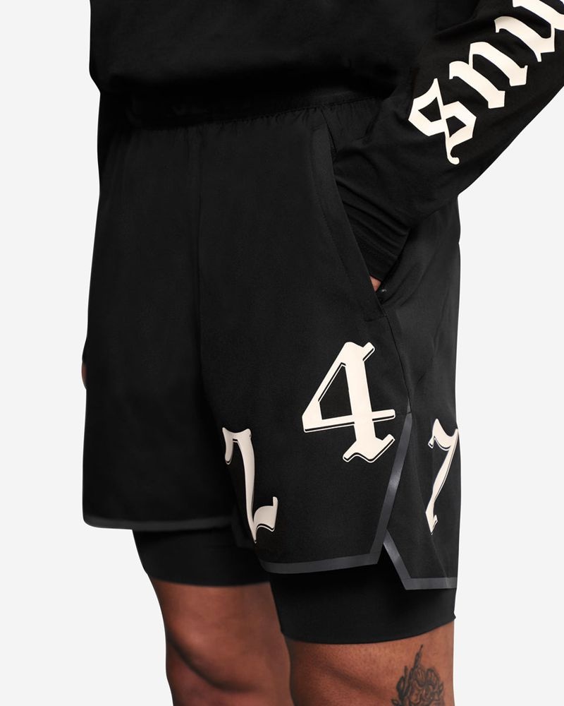 Pánské Kraťasy Represent Vintage 247 2 In 1 Černé | CZ-UWJCD5467