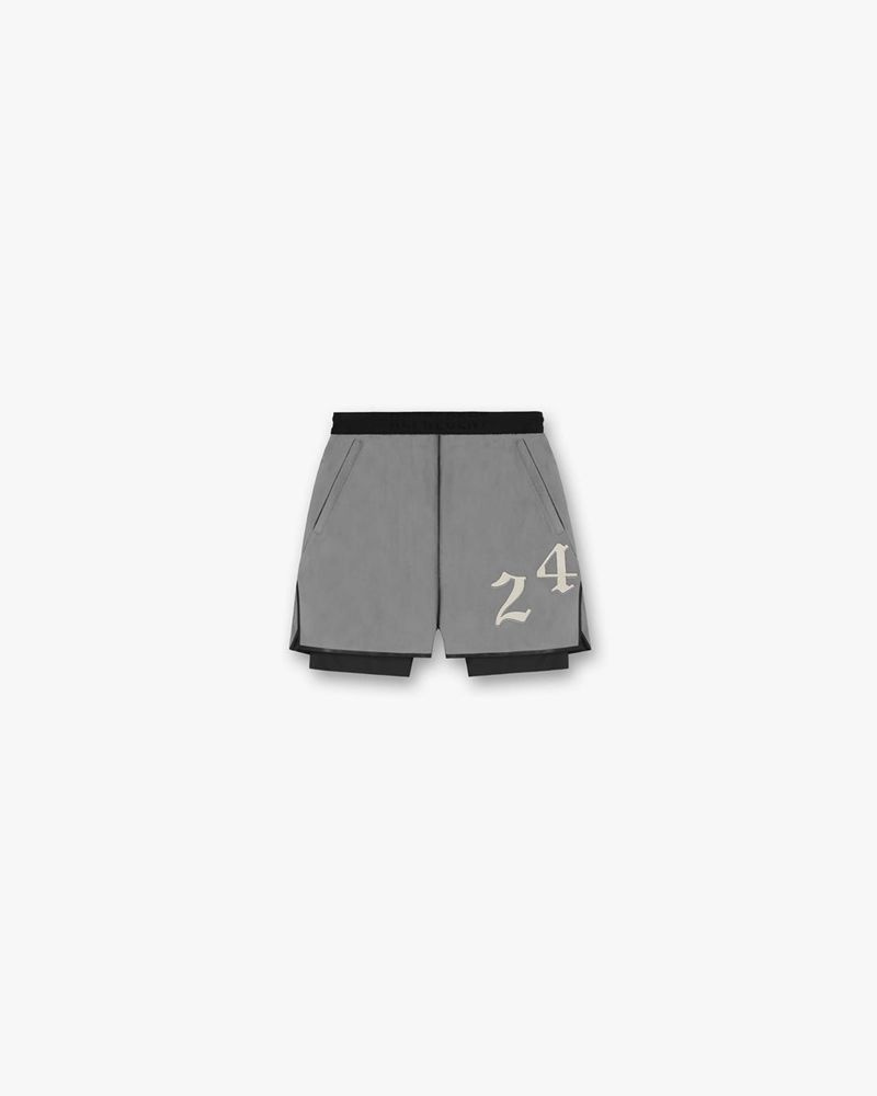 Pánské Kraťasy Represent Vintage 247 2 In 1 Šedé | CZ-JNLOP3068