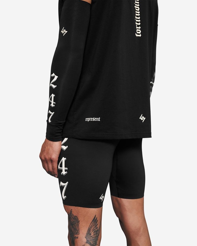 Pánské Kraťasy Represent Vintage 247 Legging Blackx | CZ-TLHER7354