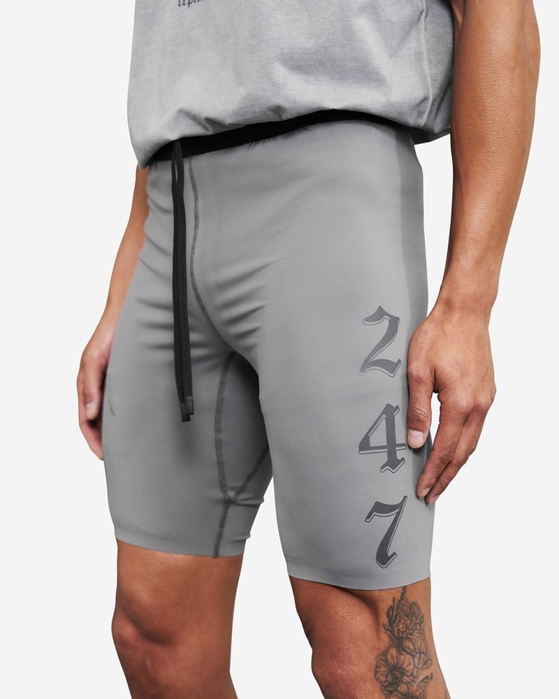 Pánské Kraťasy Represent Vintage 247 Legging Šedé | CZ-YKGNZ5934