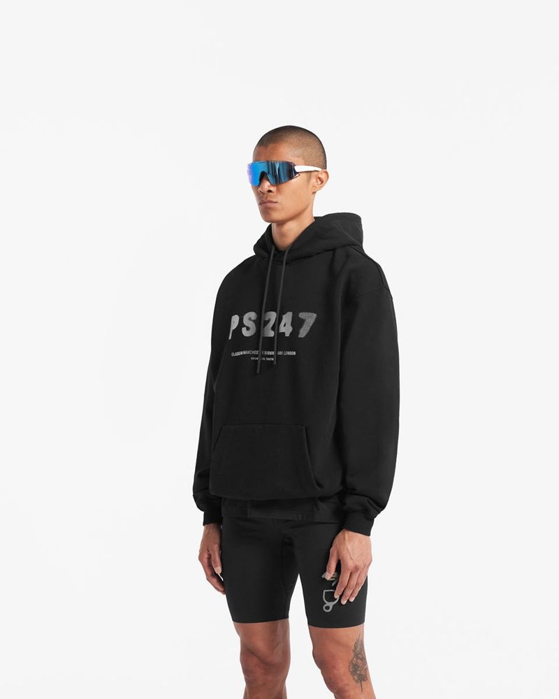 Pánské Mikina s Kapucí Represent 247 X Puresport Oversized Černé | CZ-NYOPQ5379
