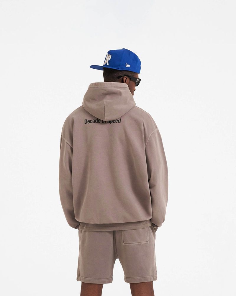 Pánské Mikina s Kapucí Represent Decade Of Speed Taupe | CZ-HDQOL4256