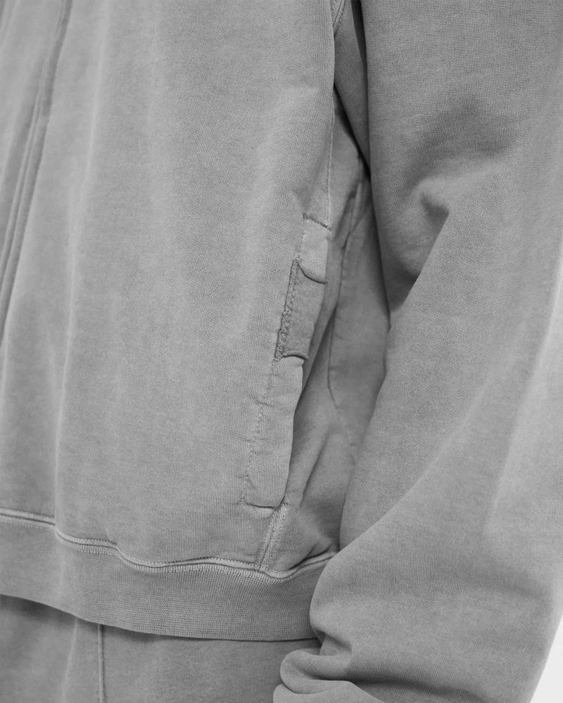 Pánské Mikina s Kapucí Represent Initial Zip Šedé | CZ-ZFRBI9572