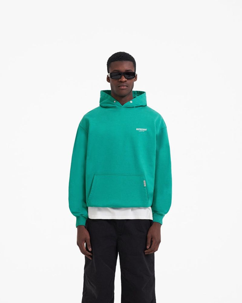 Pánské Mikina s Kapucí Represent Owners Club Tyrkysové | CZ-DGEZX4765