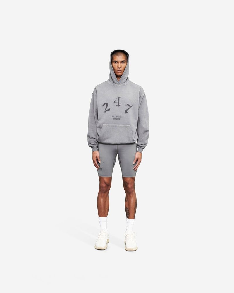 Pánské Mikina s Kapucí Represent Vintage 247 Oversized Šedé | CZ-IWUDQ2098