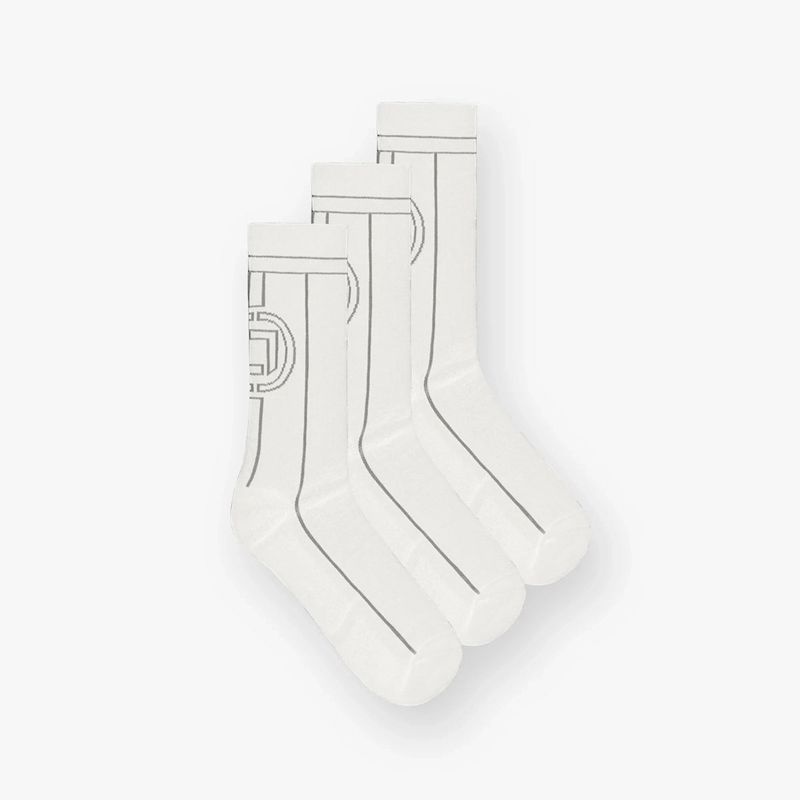 Pánské Ponožky Represent Team 247 3-pack Tréninková Bílé | CZ-WNMBE0412