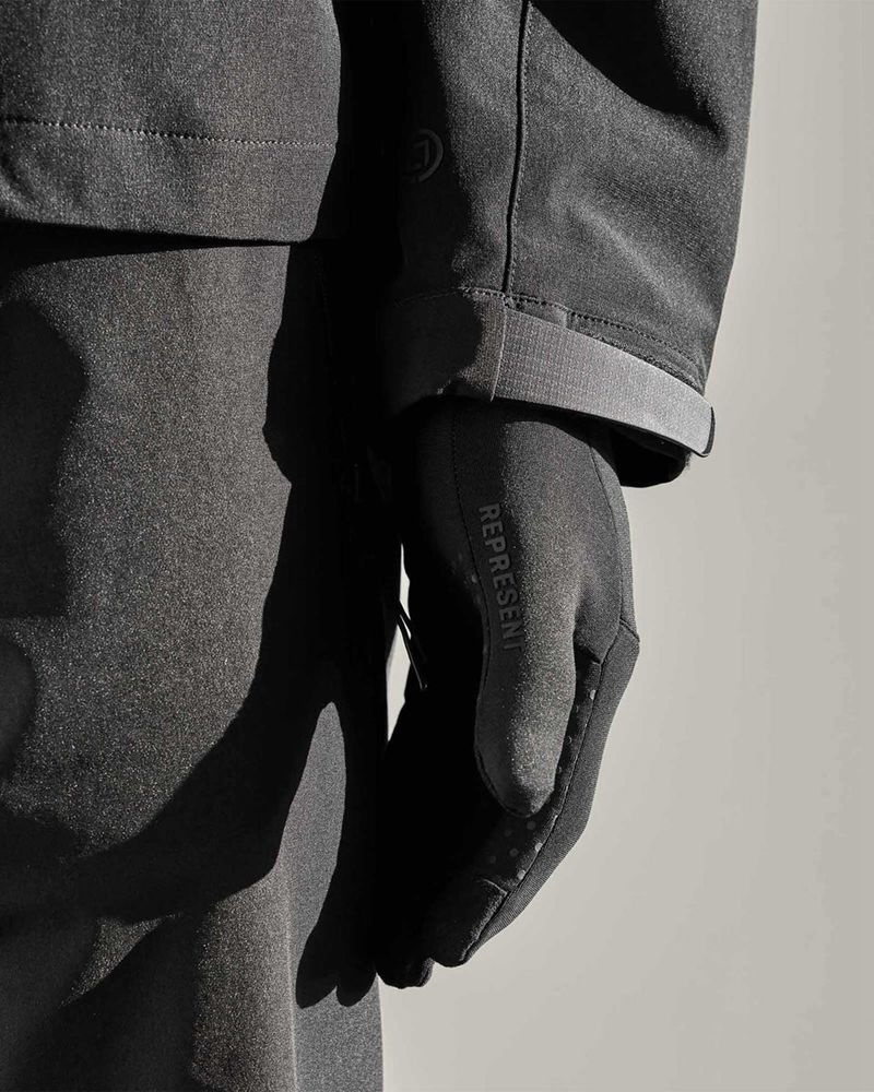 Pánské Rukavice Represent 247 Černé | CZ-COSYJ7518
