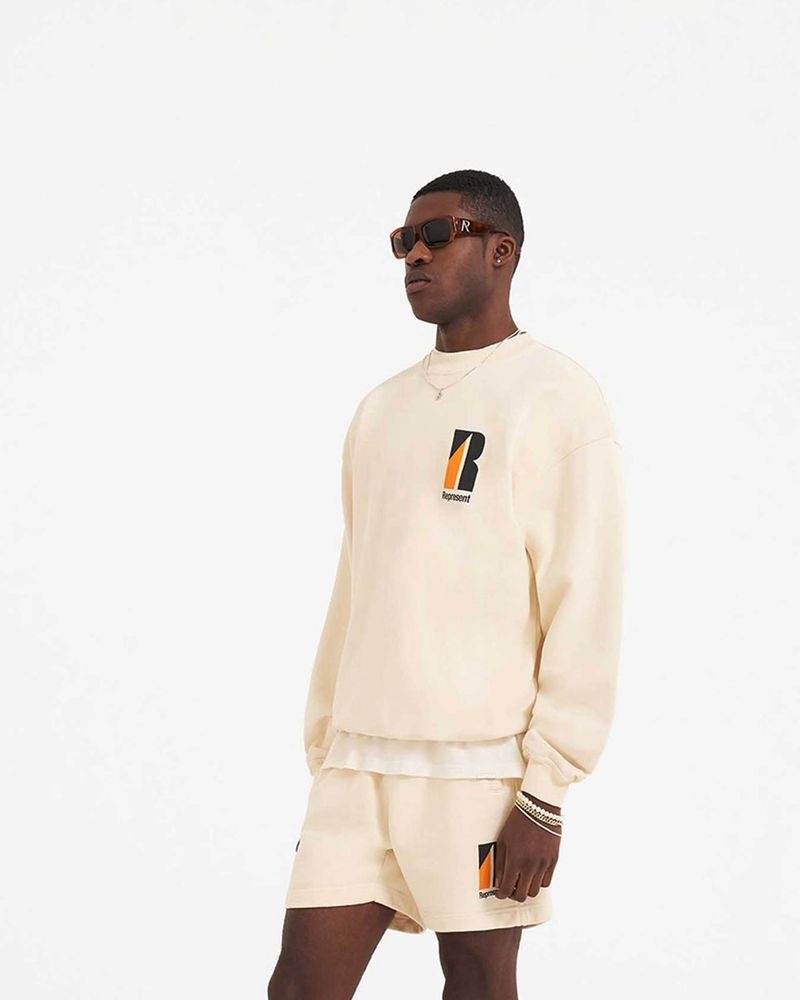 Pánské Svetr Represent Decade Of Speed Krém | CZ-RDFCA7198