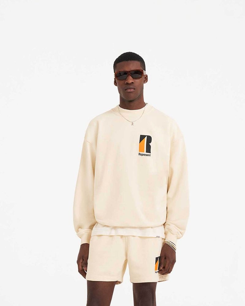 Pánské Svetr Represent Decade Of Speed Krém | CZ-RDFCA7198