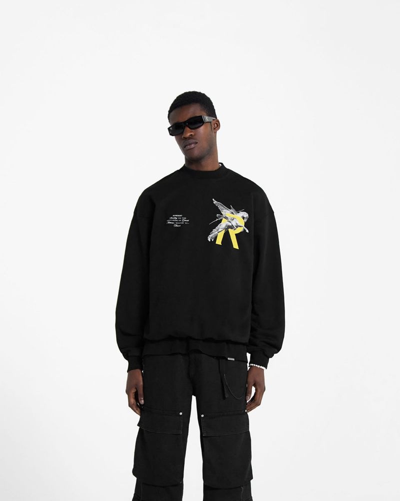 Pánské Svetr Represent Giants Černé | CZ-RZPMO1269