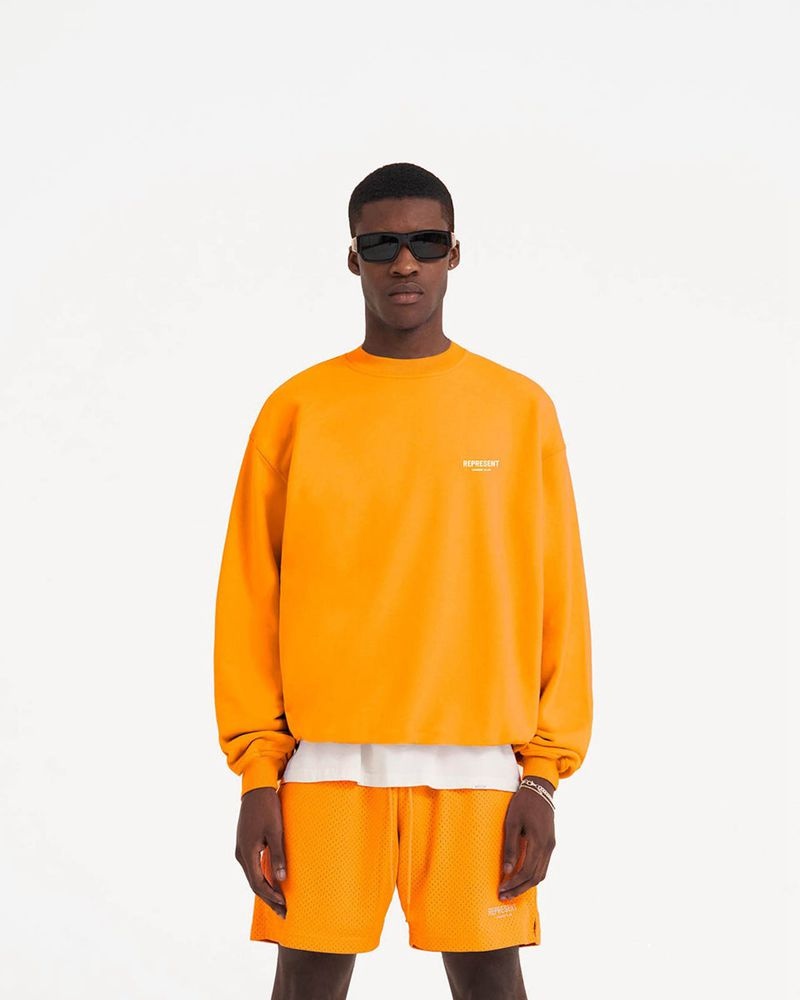 Pánské Svetr Represent Owners Club Oranžové | CZ-FGOTR0541