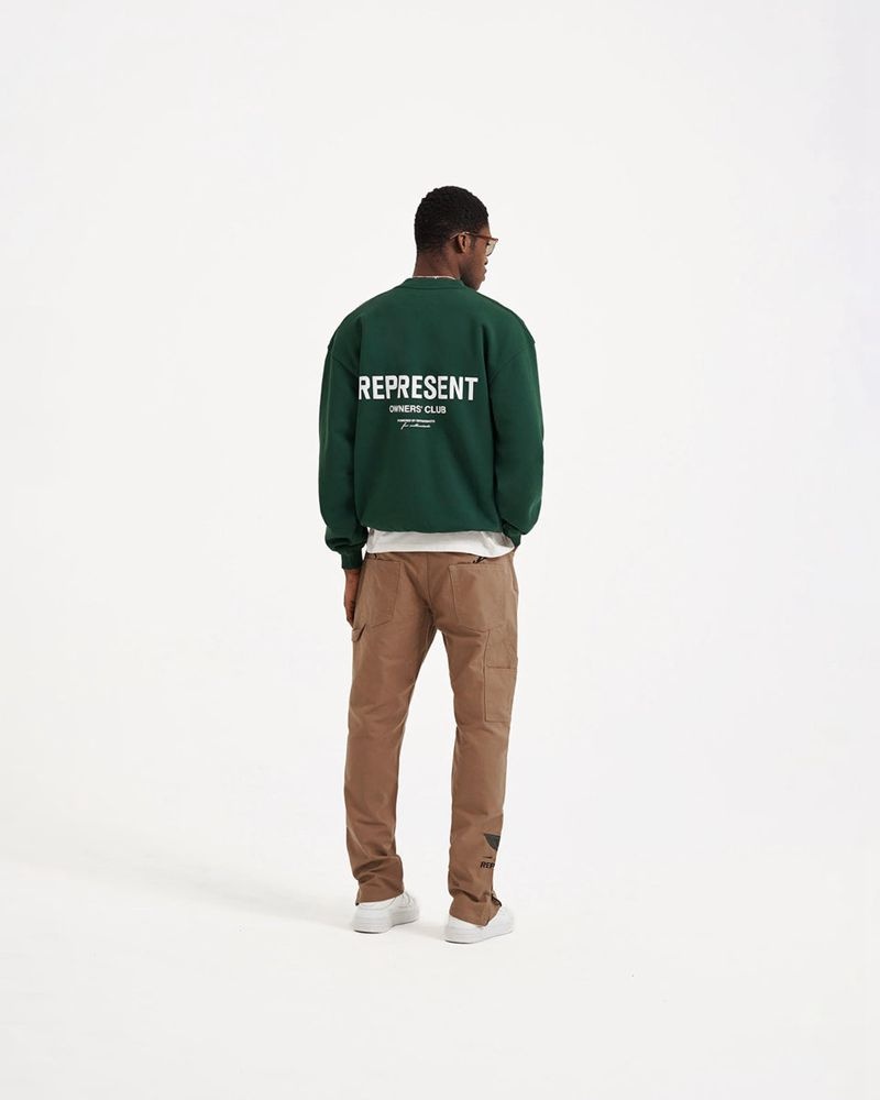 Pánské Svetr Represent Owners Club Zelene | CZ-IDJYC1836