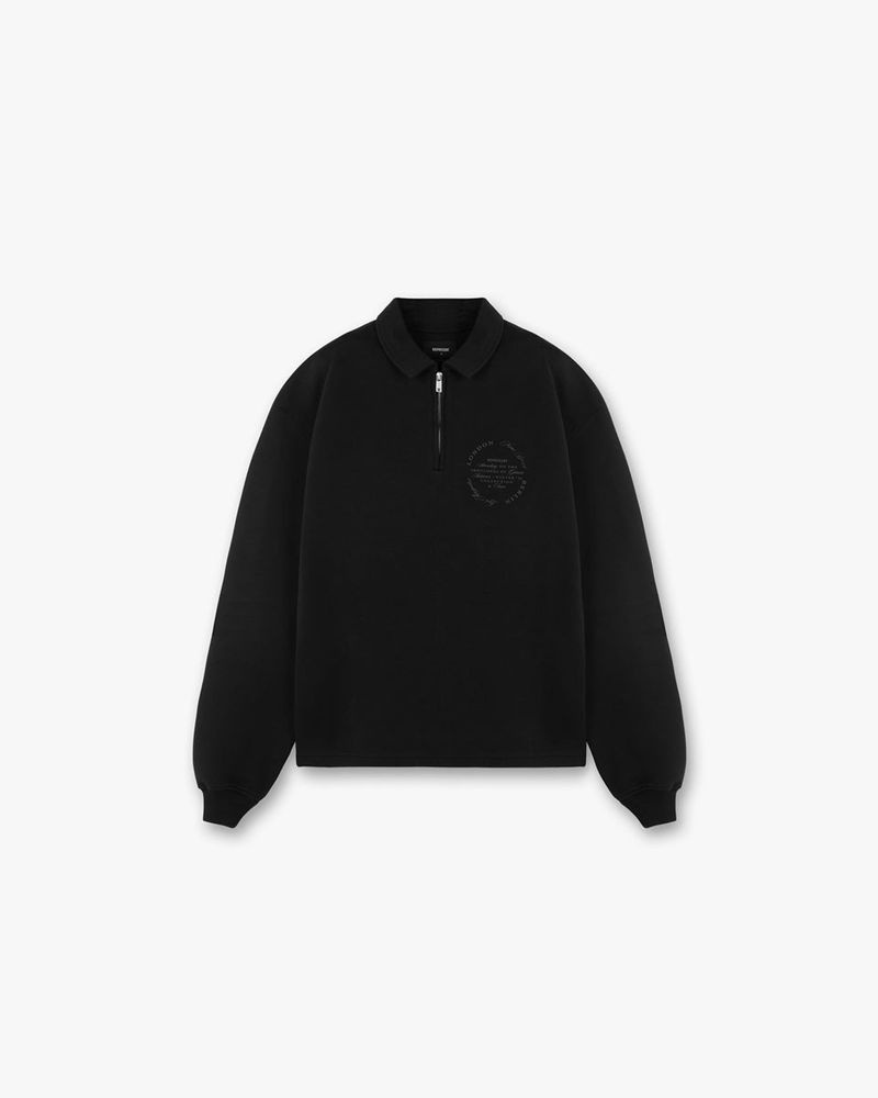 Pánské Svetr Represent Season Tour Quarter Zip Černé | CZ-HXYTB1642