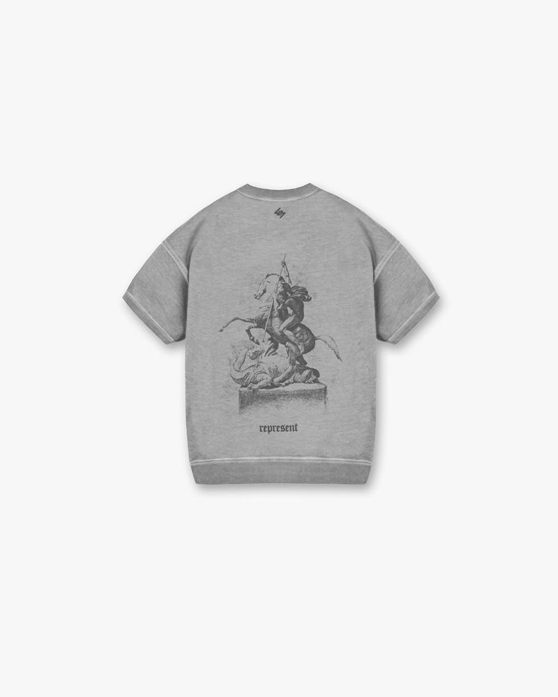 Pánské Svetr Represent Vintage 247 Krátké Sleeved Šedé | CZ-LHTWQ6718