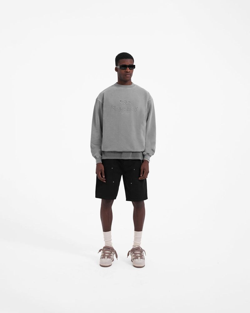 Pánské Svetr Represent Worldwide Šedé | CZ-RYAOQ7932