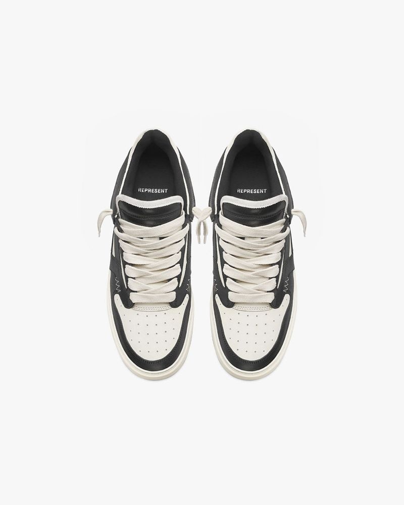 Pánské Tenisky Represent Reptor Low Černé Bílé | CZ-BCDWM0798
