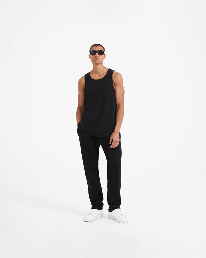 Pánské Teplákové Kalhoty Represent Blank Rovný Leg Černé | CZ-SGIYP2468