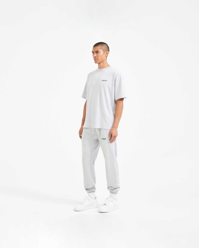 Pánské Teplákové Kalhoty Represent Owners Club Šedé Zelene | CZ-DPZSV1290