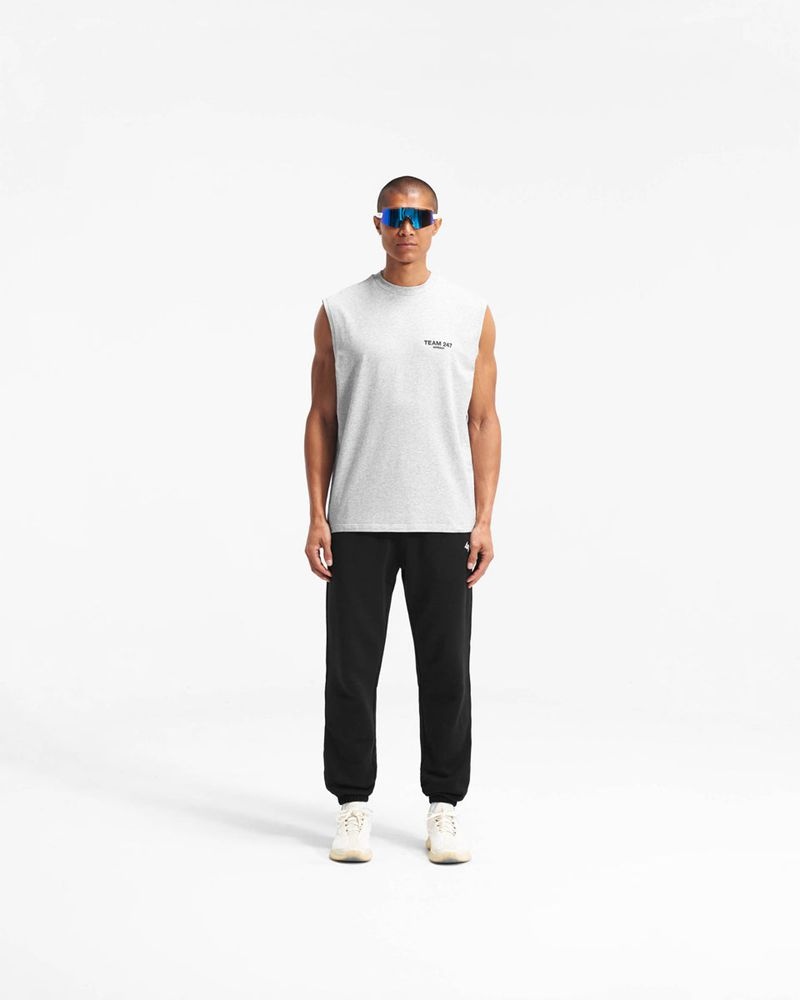 Pánské Tílko Represent 247 Team Oversized Šedé | CZ-CKUWH9048