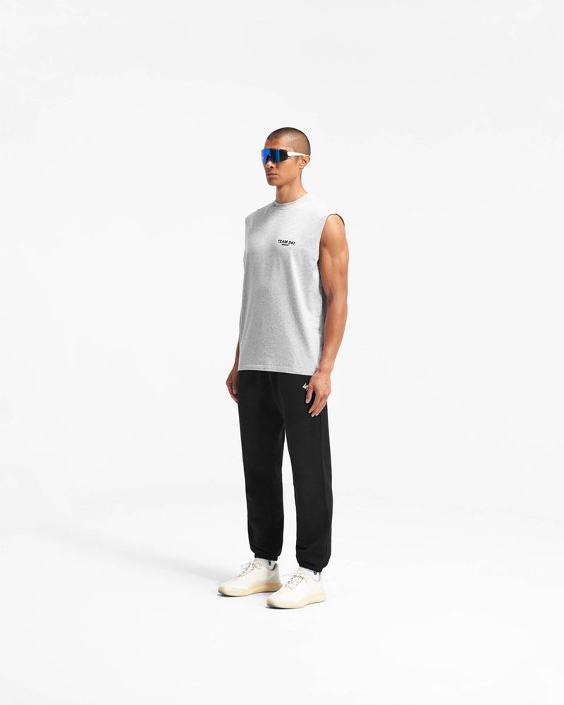 Pánské Tílko Represent 247 Team Oversized Šedé | CZ-CKUWH9048