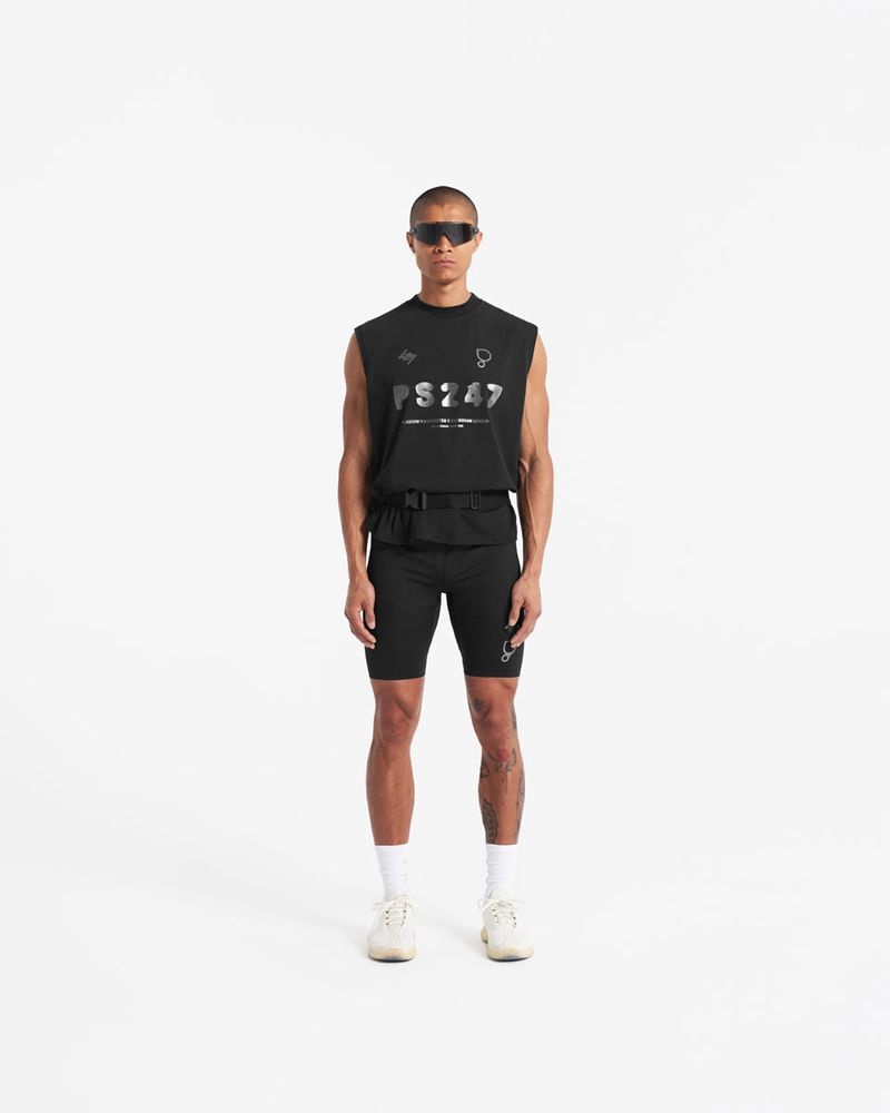 Pánské Tílko Represent 247 X Puresport Oversized Černé | CZ-WGVJB5923