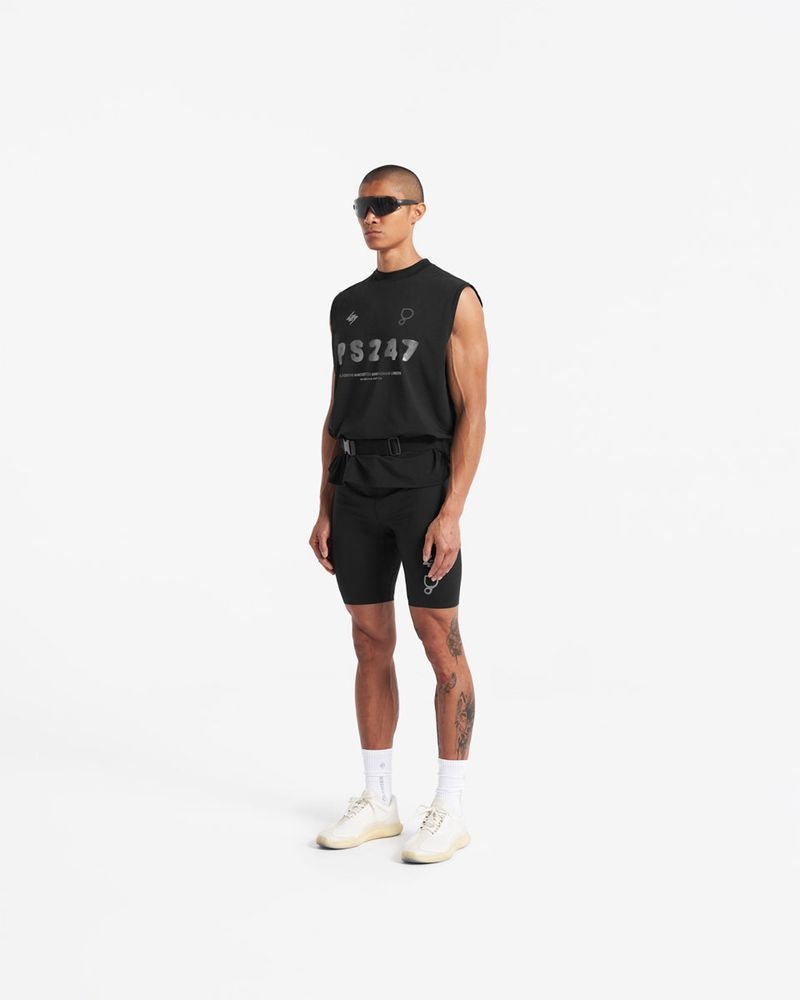 Pánské Tílko Represent 247 X Puresport Oversized Černé | CZ-WGVJB5923