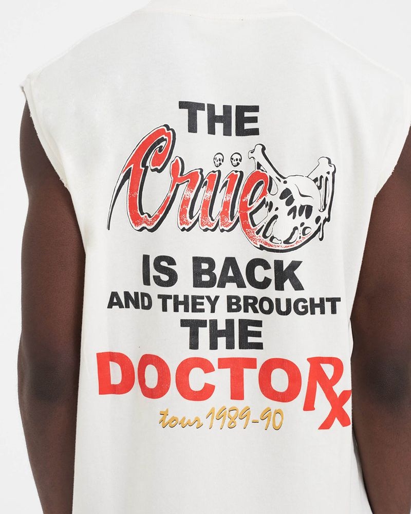 Pánské Tílko Represent Motley Crue Dr Feelgood Bílé | CZ-YNTUF6120