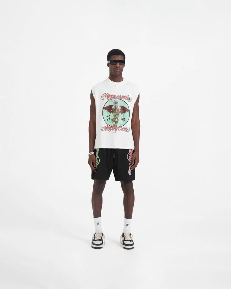 Pánské Tílko Represent Motley Crue Dr Feelgood Bílé | CZ-YNTUF6120