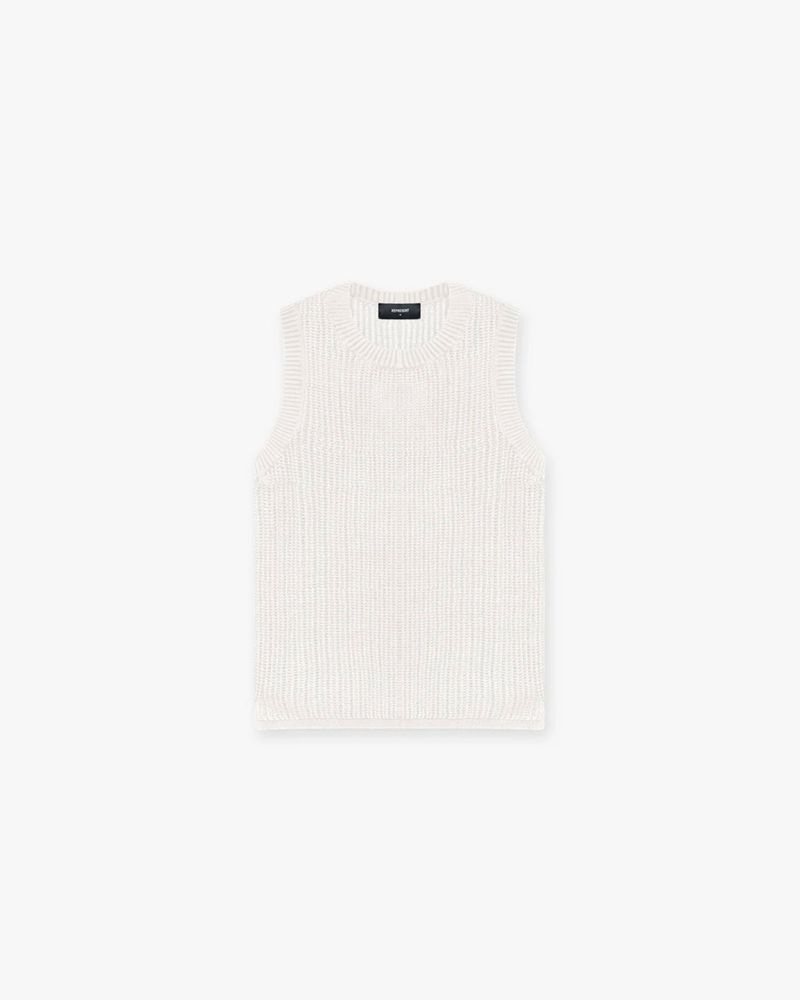 Pánské Tílko Represent Pletené Krém | CZ-HRWNJ9430