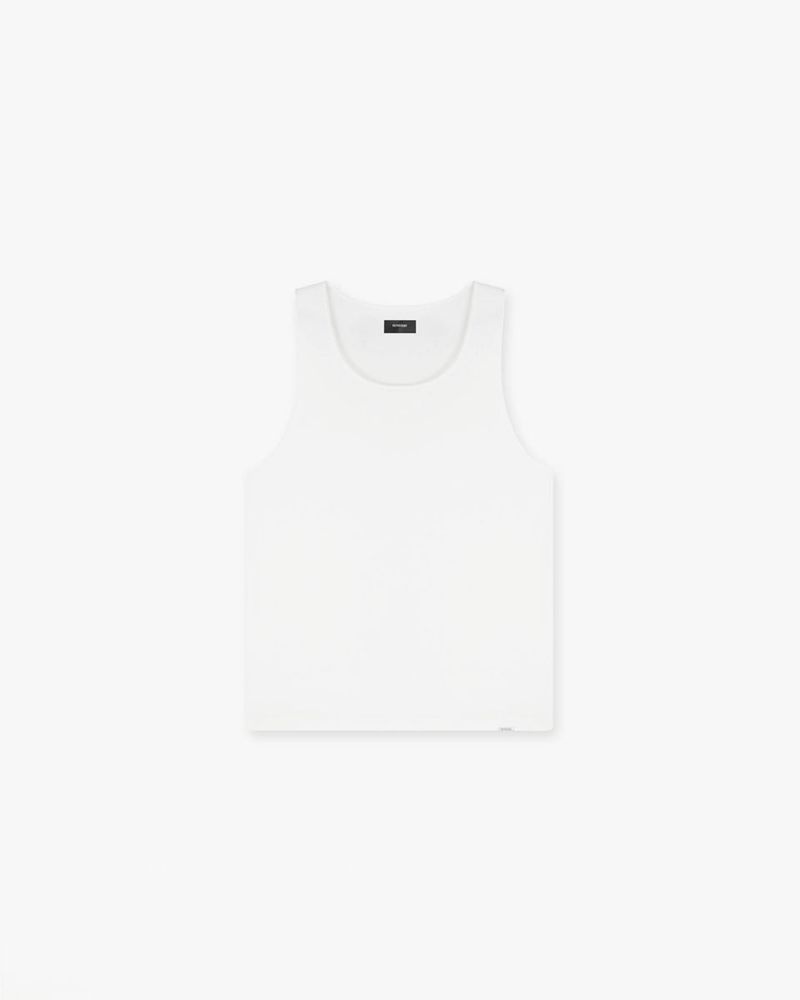 Pánské Tílko Represent Slim Fit Bílé | CZ-DJWGP6784