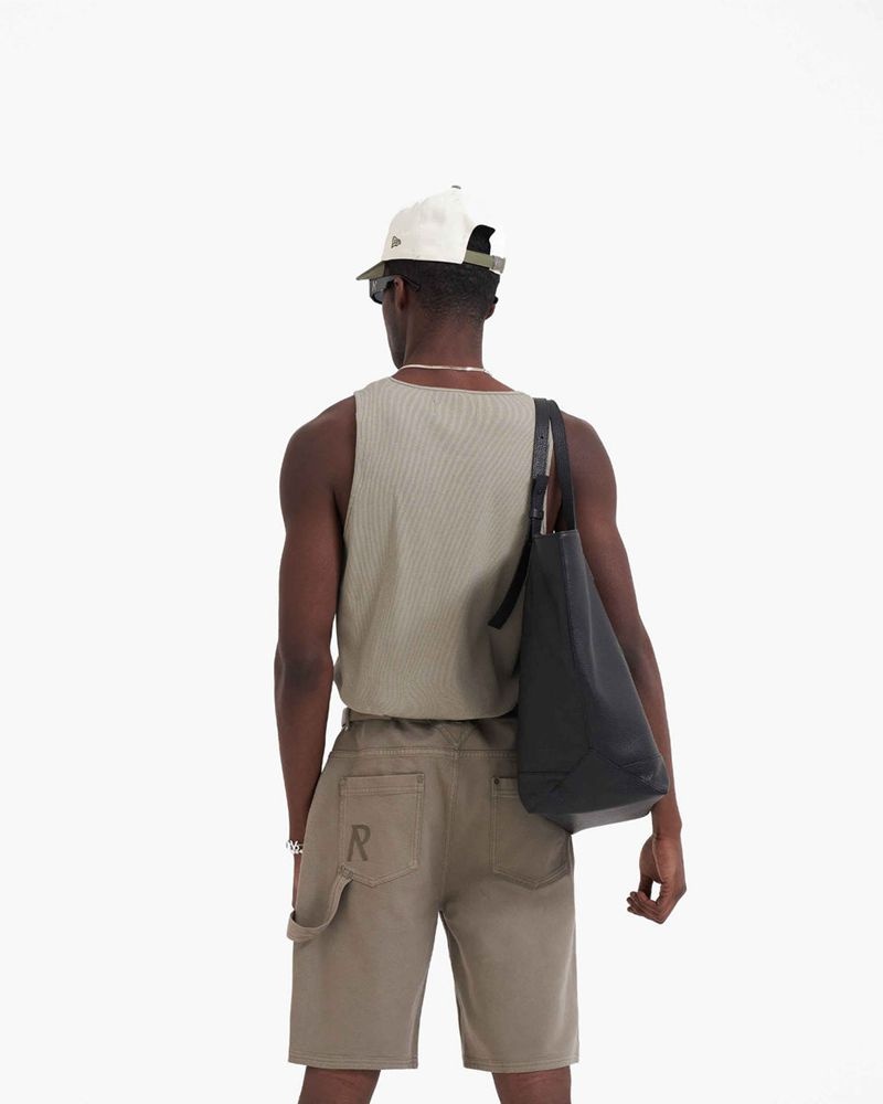 Pánské Tílko Represent Slim Fit Hnědožlutý | CZ-WPZUK0864