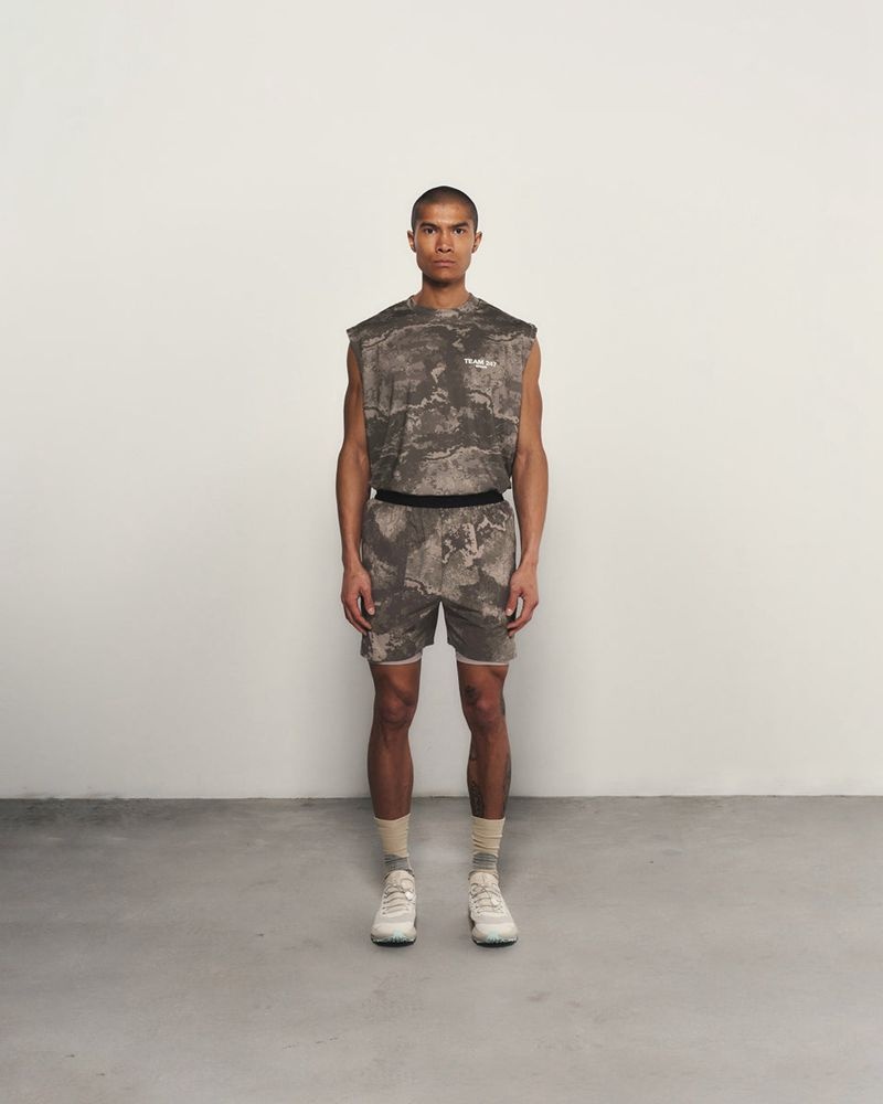 Pánské Tílko Represent Team 247 Oversized Maskáčové | CZ-SWIYO4520